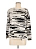 Nic + Zoe Print Silver Pullover Sweater Size M - photo 1