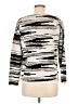 Nic + Zoe Print Silver Pullover Sweater Size M - photo 2