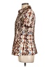 Laura Scott Animal Print Brown Short Sleeve Blouse Size L - photo 5
