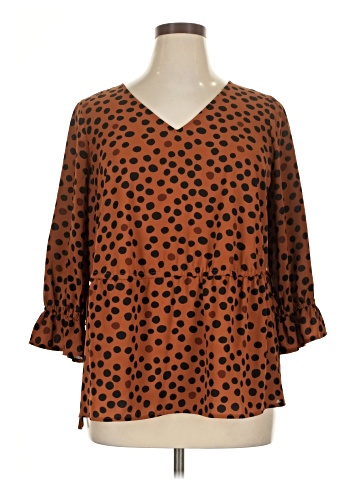 Evri 3/4 Sleeve Blouse (view 1)
