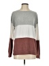 Nine Britton Color Block Gray Pullover Sweater Size S - photo 1