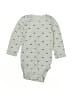 Carter's 100% Cotton Gray Long Sleeve Onesie 3-6 MO / 6 MO - photo 1