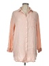 Assorted Brands 100% Bamboo Color Block Pink 3/4 Sleeve Button-Down Shirt Size L - photo 1