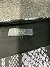 Lyssé Animal Print Gray Faux Leather Skirt Size M - photo 4