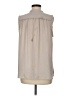 Ann Taylor LOFT Gray Sleeveless Blouse Size M - photo 2