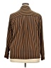 Alfred Dunner 100% Polyester Stripes Brown Long Sleeve Blouse Size 18 - photo 2