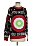 Tipsy Elves 100% Acrylic Print Red Pullover Sweater Size S - photo 1