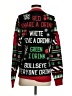 Tipsy Elves 100% Acrylic Print Red Pullover Sweater Size S - photo 2