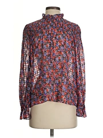 Rebecca Taylor Long Sleeve Silk Top (view 1)