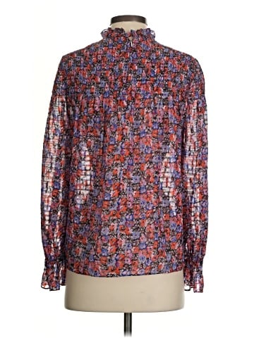 Rebecca Taylor Long Sleeve Silk Top (view 2)