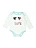 Assorted Brands Hearts Teal Long Sleeve Onesie Size 3-6 mo - photo 1