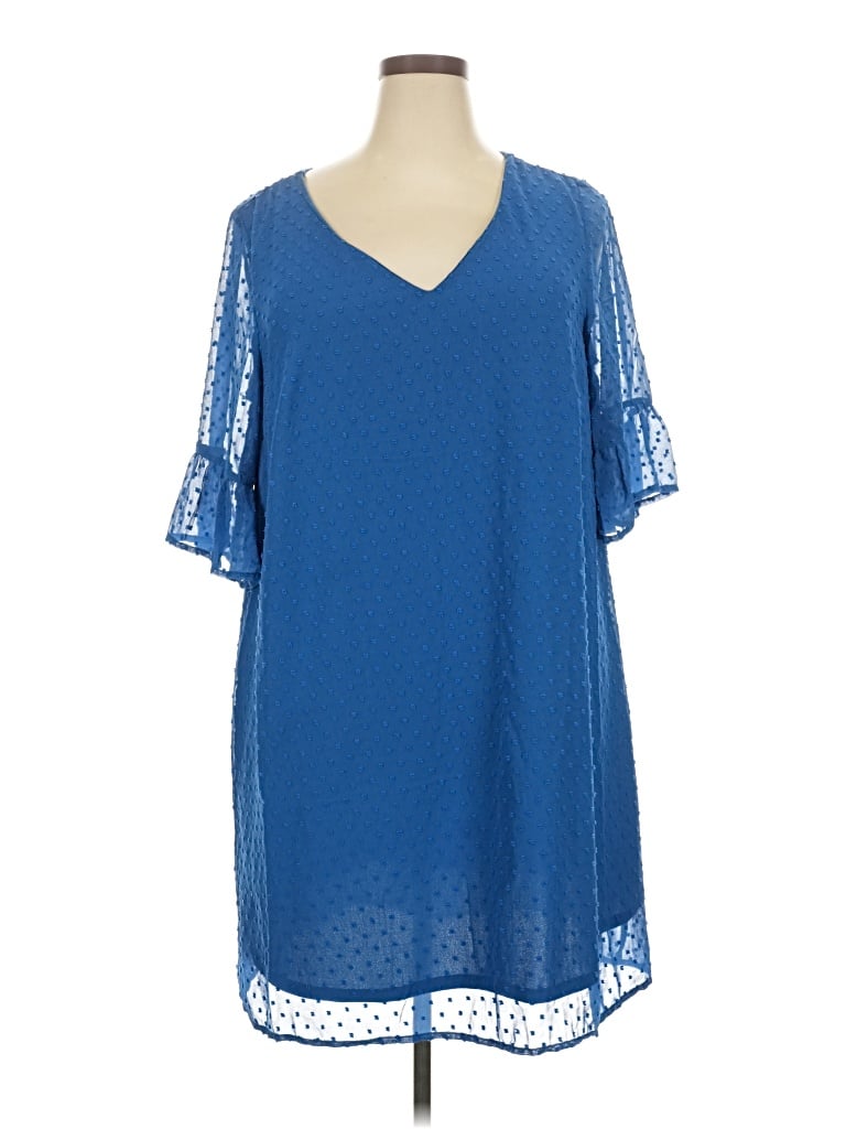 Pre-owned Indigo Rose Casual Dress In Blue