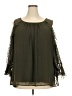 Roz & Ali 100% Polyester Green 3/4 Sleeve Blouse Size 3X - photo 1