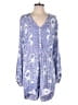 Z&L 100% Viscose Paisley Blue Purple Romper Size L - photo 1