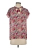 Rungolee Print Pink Short Sleeve Blouse Size XS - photo 1
