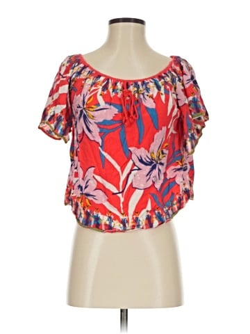 Flying Tomato Short Sleeve Blouse (view 1)