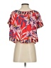 Flying Tomato 100% Rayon Red Short Sleeve Blouse Size S - photo 2