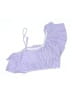 Unbranded Stripes Purple Swimsuit Top Size XL - photo 1