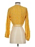 Rhode 100% Rayon Yellow Long Sleeve Blouse Size XS - photo 2