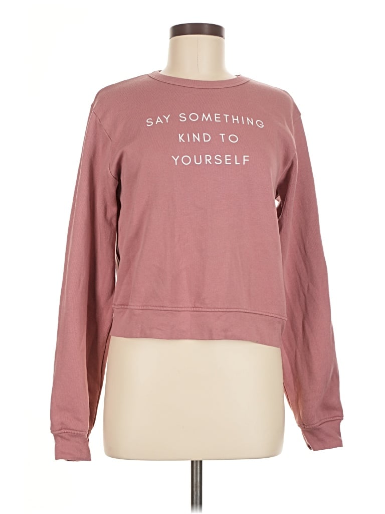 Pre-owned Bella+canvas Sweatshirt In Pink