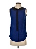 Anthropologie 100% Rayon Blue Sleeveless Blouse Size 4 - photo 1