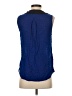 Anthropologie 100% Rayon Blue Sleeveless Blouse Size 4 - photo 2