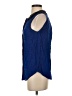 Anthropologie 100% Rayon Blue Sleeveless Blouse Size 4 - photo 5