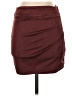 Shein Solid Burgundy Casual Skirt Size S - photo 1