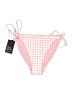 Knix Checkered-gingham Pink Swimsuit Bottoms Size Lg (4) - photo 1