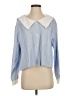 Miu Miu Stripes Blue Long Sleeve Blouse Size EU (IT) 38 / US 2 - photo 1