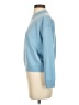 Amour Vert 100% Cashmere Solid Blue Cashmere Pullover Sweater Size XS - photo 5