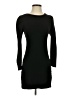 Aqua Solid Black Cocktail Dress Size XS - photo 1