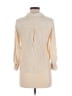 Style&Co 100% Rayon Stripes Ivory Long Sleeve Button-Down Shirt Size M - photo 2