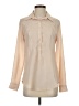 Assorted Brands 100% Polyester Color Block Ivory Long Sleeve Blouse Size S - photo 1