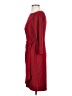 Chaps Solid Burgundy Cocktail Dress Size XS - photo 5
