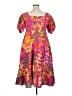 Roopa Pemmaraju 100% Cotton Pink Cocktail Dress Size XL - photo 2