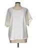 Jolie 100% Polyester Ivory Short Sleeve Blouse Size L - photo 1