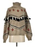 Lou & Grey for LOFT Chevron-herringbone Tan Pullover Sweater Size XS - photo 1