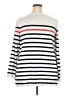 Absolutely Creative Worldwide Stripes White Pullover Sweater Size 2X - photo 2