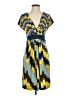BCBGMAXAZRIA Print Blue Cocktail Dress Size XS - photo 1