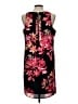 Dana Buchman 100% Polyester Floral Black Casual Dress Size L - photo 2