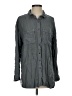 RVCA 100% Viscose Gray Long Sleeve Button-Down Shirt Size S - photo 1
