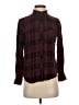 Rails Plaid Burgundy Long Sleeve Blouse Size XS - photo 1