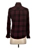 Rails Plaid Burgundy Long Sleeve Blouse Size XS - photo 2