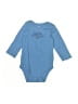 Carter's 100% Cotton Blue Long Sleeve Onesie 3-6 MO / 6 MO - photo 1