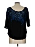 Vanilla Sugar Blue 3/4 Sleeve Blouse Size L - photo 2