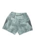 Asics 100% Polyester Graphic Green Athletic Shorts Size S - photo 2