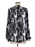 Parker 100% Polyester Silver Long Sleeve Blouse Size M - photo 2