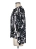 Parker 100% Polyester Silver Long Sleeve Blouse Size M - photo 5