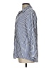 Assorted Brands Stripes Blue 3/4 Sleeve Button-Down Shirt Size L - photo 5